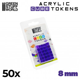 Tokens Cubetti da 8 mm - Viola | Token e Gettoni da Gioco