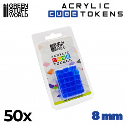 Tokens Cubetti da 8 mm - Blue | Token e Gettoni da Gioco