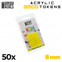 Tokens Cubetti da 8 mm - Giallo | Token e Gettoni da Gioco