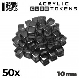 Tokens Cubetti - Nero 10mm | Token e Gettoni da Gioco