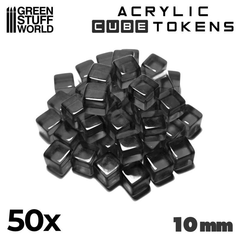 Jetons - Cubes Noirs 10mm | Jetons et Meeples de jeu de société