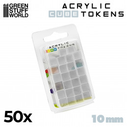 Gaming Tokens - Transparent Cubes 10mm | Gaming Tokens and Meeples
