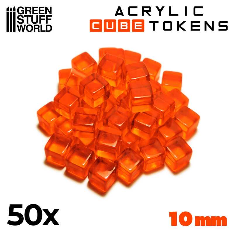 Tokens Cubetti - Arancione 10mm | Token e Gettoni da Gioco