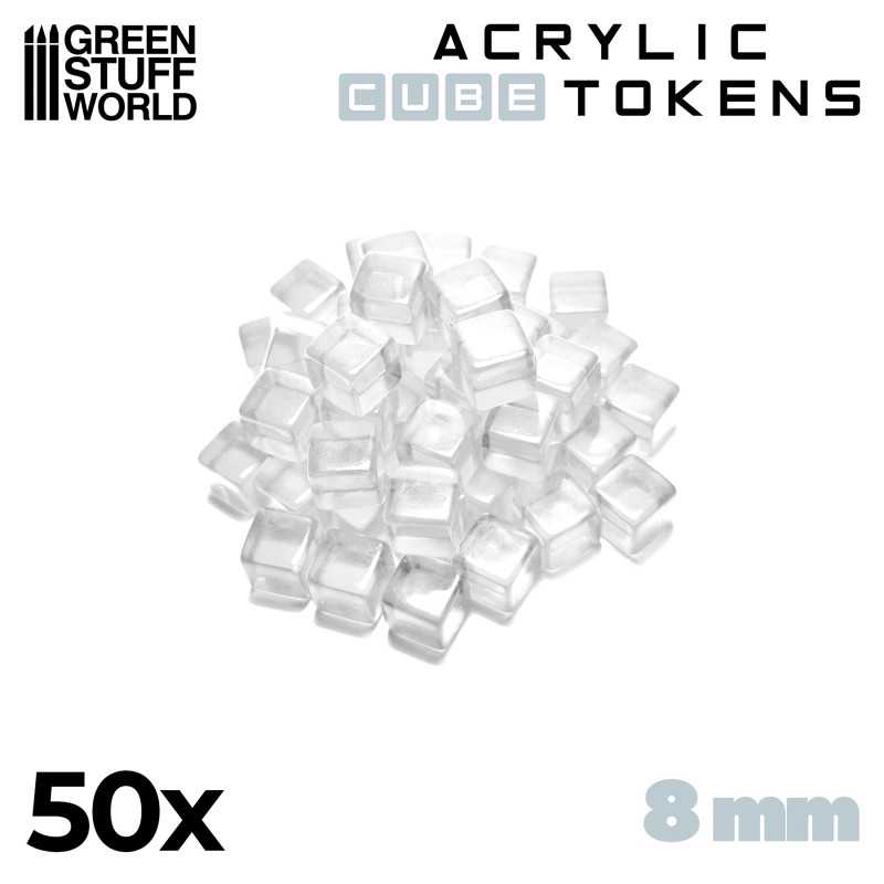 Gaming Tokens - Transparent Cubes 8mm | Gaming Tokens and Meeples Gaming Tokens - Transparent Cubes 8mm | Gaming Tokens and Meeples