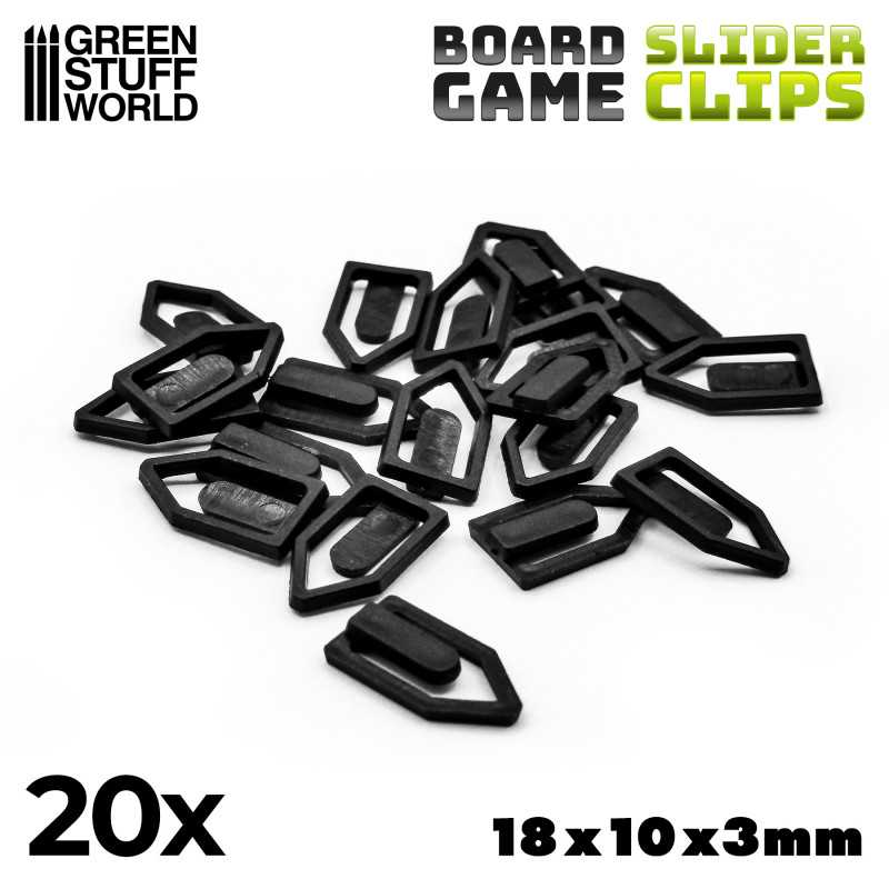 Slider Clips - Black | Markers and gaming rulers Slider Clips - Black | Markers and gaming rulers