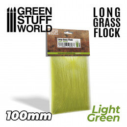 Long Grass Flock 100mm - Light Green | Long Grass Flock