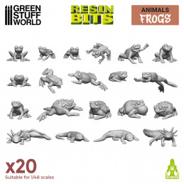 Set impreso en 3D - Ranas y Sapos Animales