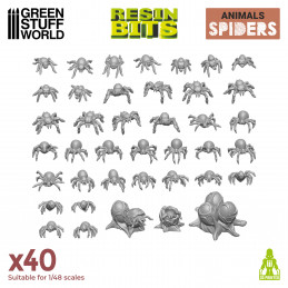 3D printed set - Small Spiders | Animals
