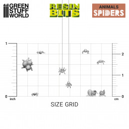 3D printed set - Small Spiders | Animals