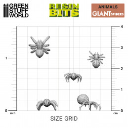 3D printed set - Big Spiders | Animals