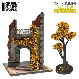 Feuillage lierre miniature - Chêne Jaune - Large | Feuillage de lierre miniature