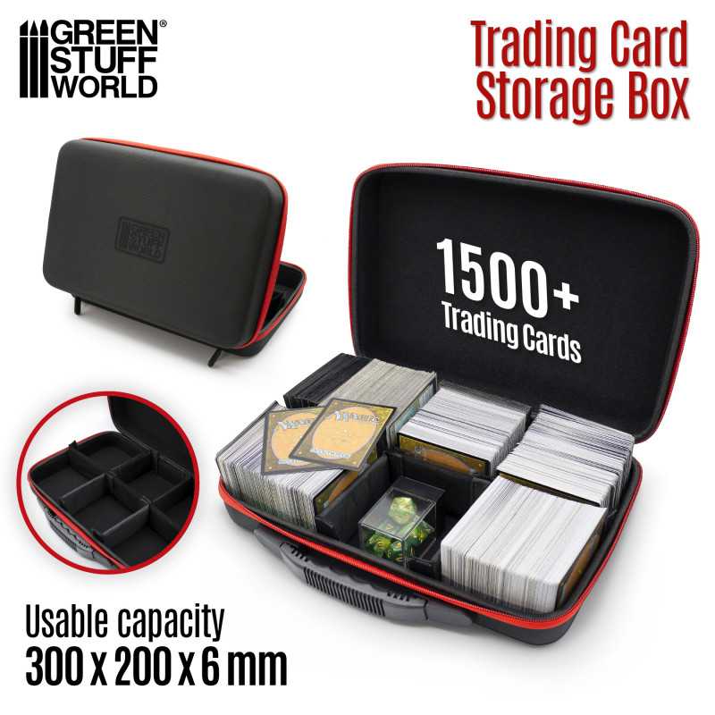 Boîte de cartes à collectionner pour 100 cartes à rabat magnétique - Boîte  de rangement compatible avec MTG TCG - Pour cartes à collectionner - Bleu