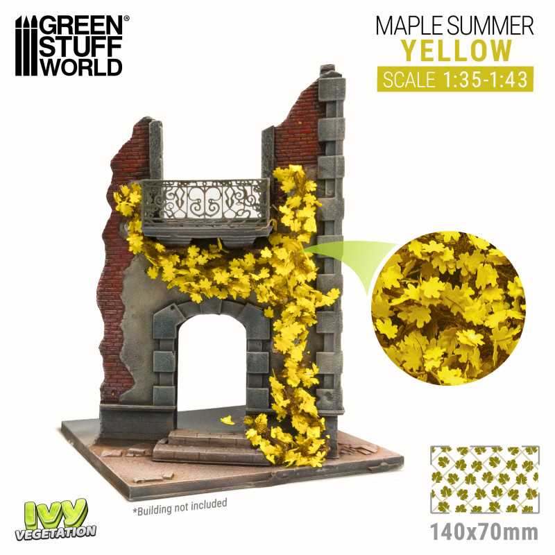 Feuillage lierre miniature - Érable Jaune - Large | Feuillage de lierre miniature Feuillage lierre miniature - Érable Jaune - Large | Feuillage de lierre miniature