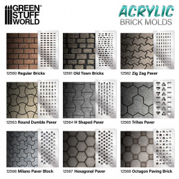 Acrylic molds - Octagon Paving Brick | merchant dentro