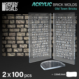 Moules Acryliques - Briques ancienne | merchant dentro