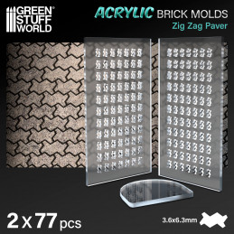 Acrylic molds - Zig Zag Pavement | merchant dentro