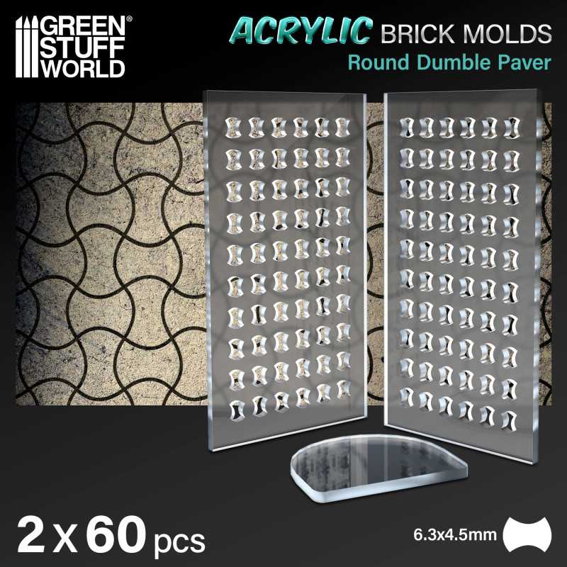 Acrylic molds - Round Dumble Paver | merchant dentro