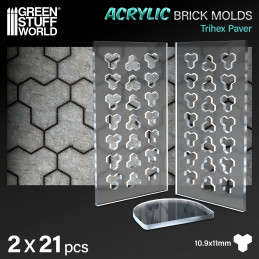 Acrylic molds - Trihex Paver | merchant dentro