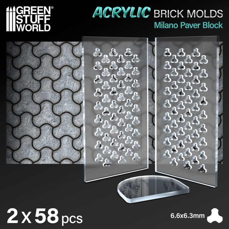 Acrylic molds - Milano Paver Block | merchant dentro