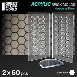 Acrylic molds - Hexagonal Paver | merchant dentro