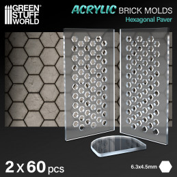 Moules Acryliques - Pavé hexagonal | merchant dentro