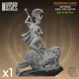 Mindwork Games - Artemis and the satyr | Mindwork Games Collectible Miniatures