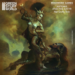 Mindwork Games - Artemis and the satyr | Mindwork Games Collectible Miniatures