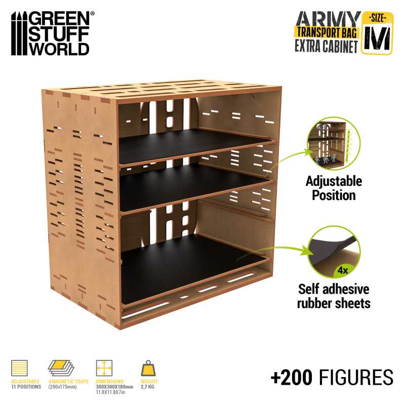 Army Transport Bag - Extra Cabinet - M | Miniature Carry Case Army Transport Bag - Extra Cabinet - M | Miniature Carry Case