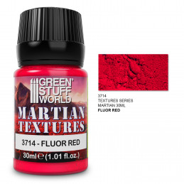 Pasta texturizadora marciana - Rojo Fluor 30ml Texturas Tierra Marciana