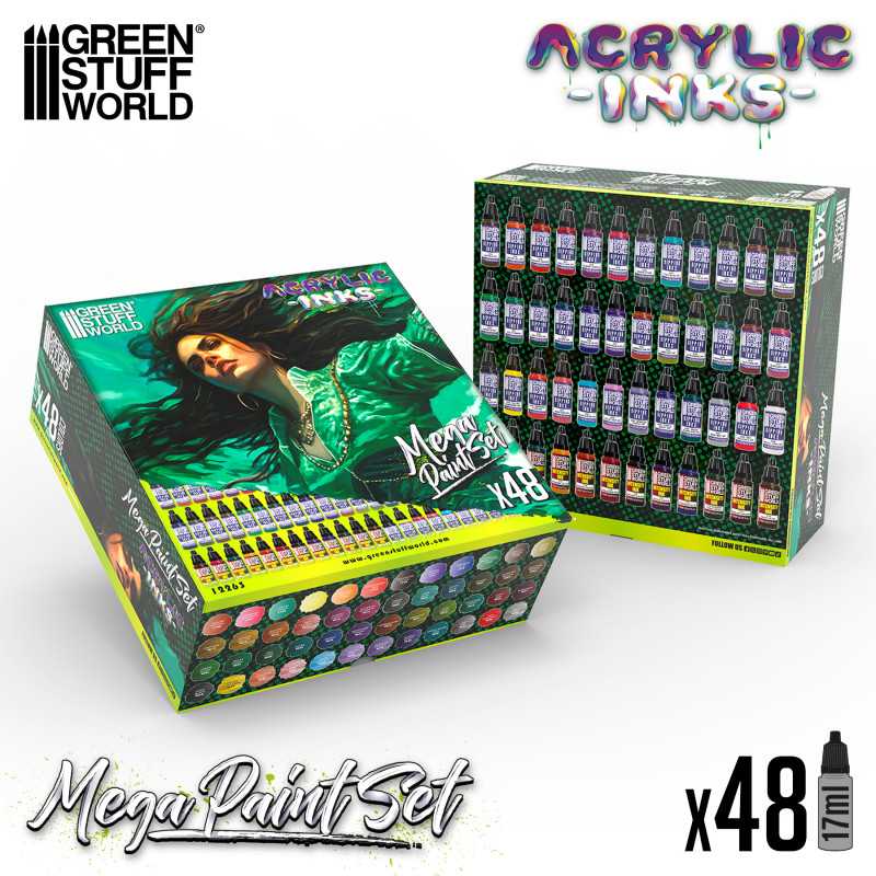 Mega Set encres acryliques Dipping Inks | Kits peinture Mega Set encres acryliques Dipping Inks | Kits peinture