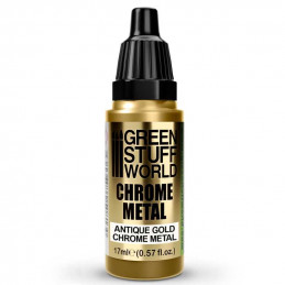 Chrome Paint - ANTIQUE GOLD 17ml | Chrome Paints