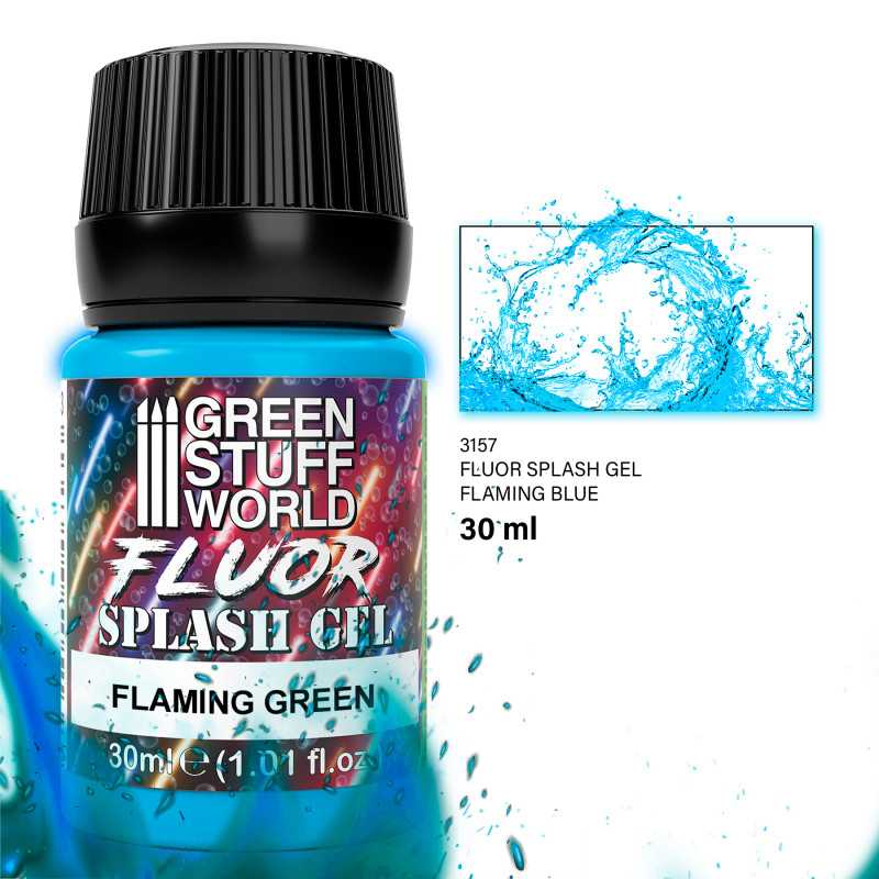 Splash Gel - Blu Fiammeggiante | Texture Fiammeggiante