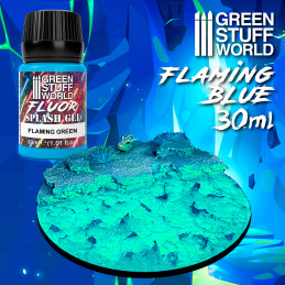 Splash Gel - Bleu flamboyant | Textures de flamme