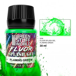 Splash Gel - Flammendes Grün | Flammende Texturen