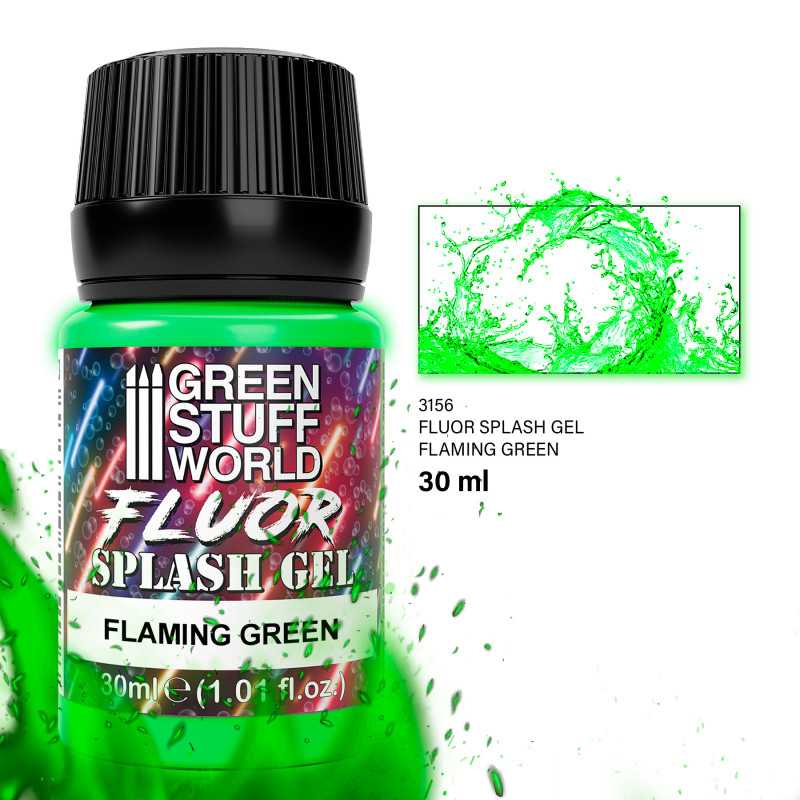 Splash Gel - Vert flamboyant | Textures de flamme