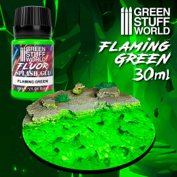Splash Gel - Vert flamboyant | Textures de flamme