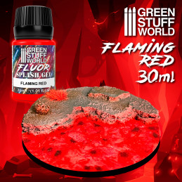 Splash Gel - Rosso Fiammeggiante | Texture Fiammeggiante