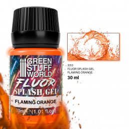 Splash Gel - Flammende Orange | Flammende Texturen