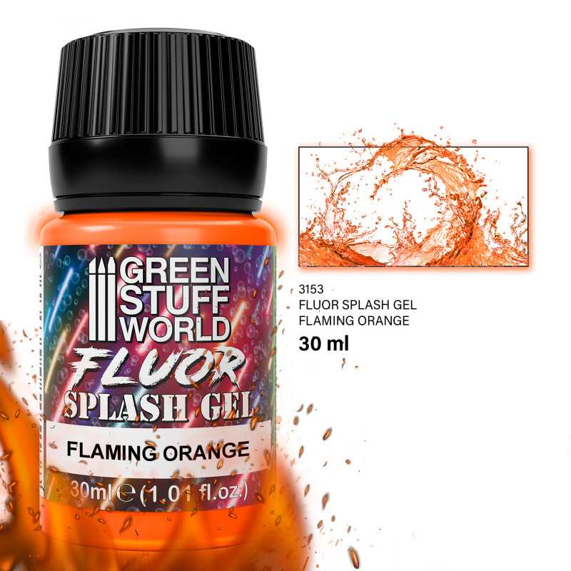 Splash Gel - Naranja Flamigero Textura Flamigera