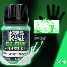 Splash Gel - Verde Spettrale | Texture Fiammeggiante