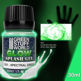 Splash Gel - Vert spectral | Textures de flamme