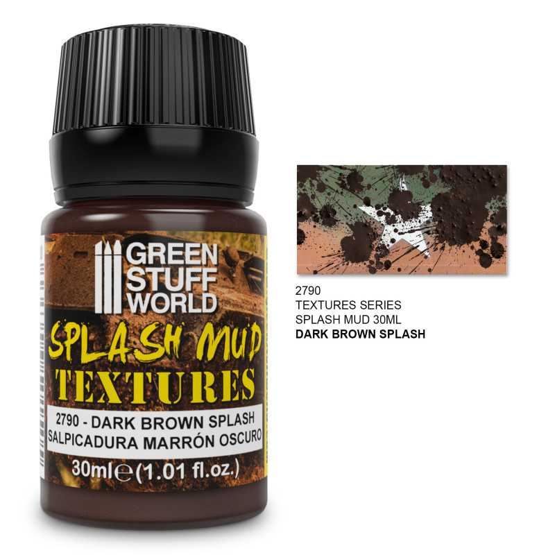 Splash Mud Textures - DARK BROWN 30ml | Splash Mud Textures