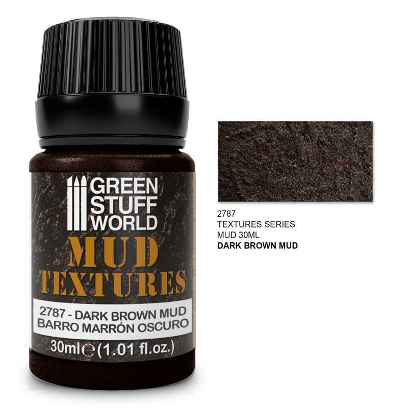 Schlamm Texturen - DARK BROWN MUD 30ml | Schlammtexturen