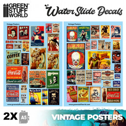 Waterslide Decals - Vintage Posters