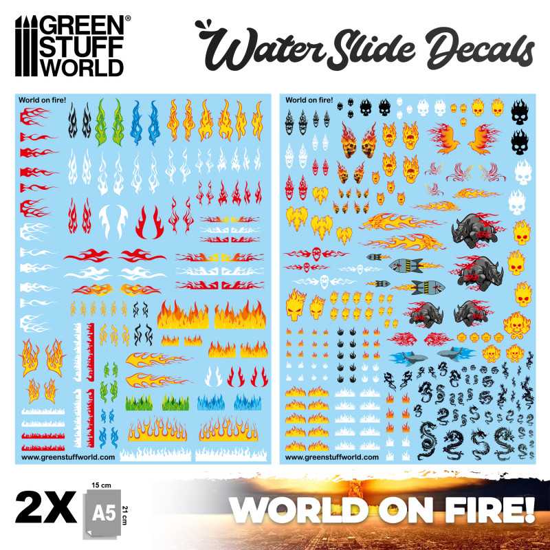 Decals ad acqua - World on Fire | Decalcomanie