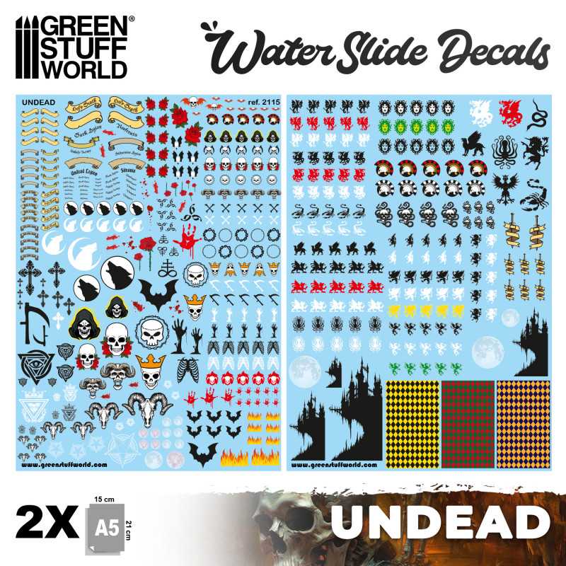 Waterslide Decals - Undead | Water Transfer Decals