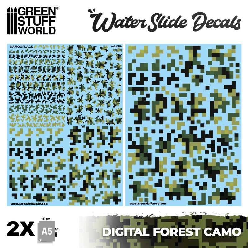 Self-adhesive Stencils Classic Camo 2 Paint Effect Hobby Miniatures  Warhammer 40K -  Denmark