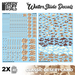 Decals ad acqua - Mimetizzazione Deserto Classico | Decalcomanie