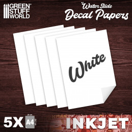 Waterslide Decals - Inkjet White | Waterslide Decal Paper