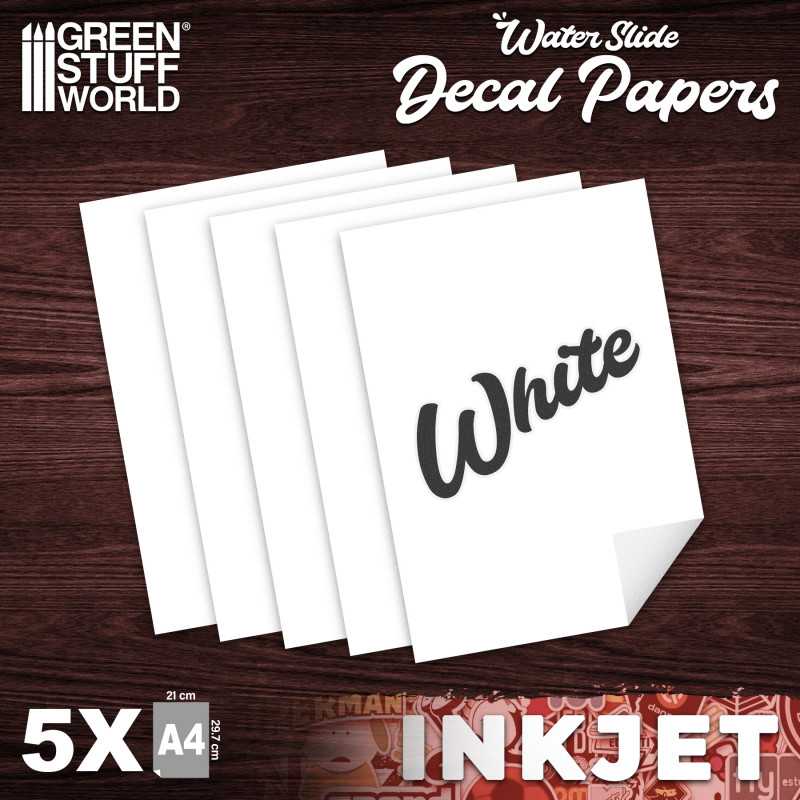 ▷ Decal Papers Inkjet Printers - White